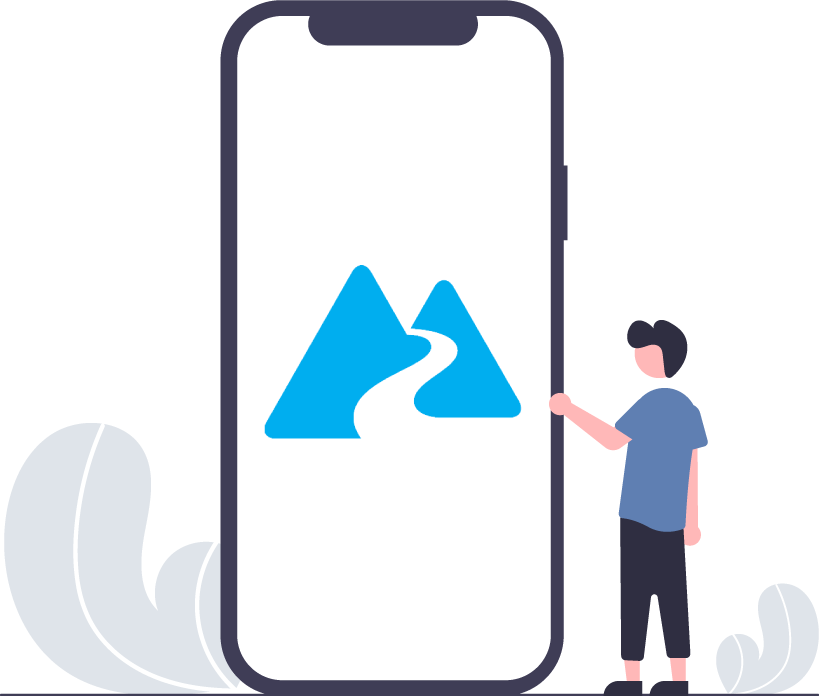Illustrasjon - mann og telefon